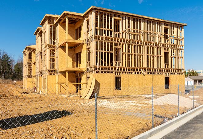 portable temporary chain link fence installations designed to secure construction zones in Los Altos CA